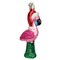 Old World Christmas 5.0 Inch Yard Flamingo Tree Ornament , Santa Hat Christmas